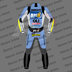 Fermin Aldeguer Ducati Gresini MotoGP 2026 Motorcycle Leather Race Suit Back