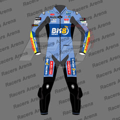 Fermin Aldeguer Ducati Gresini MotoGP 2026 Motorcycle Leather Race Suit Front