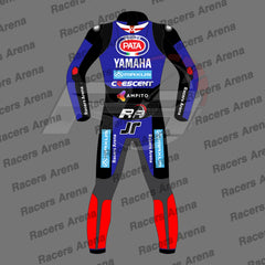 Jonathan Rea SBK 2025 Yamaha Motorcycle Leather Racing Suit Back
