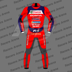 Luca Marini Honda HRC Castrol MotoGP 2026 Motorbike Race Leather Back
