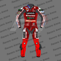 Marc Marquez Ducati MotoGP 2026 Motorcycle Leather Race Suit Front