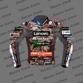 Marc Marquez MotoGP 2025 Ducati Motorcycle Leather Race Jacket Front