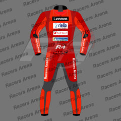 Marc Marquez MotoGP Ducati Motorcycle Leather Race Suit 2025 Back