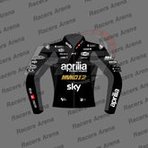 Maverick-Vinales-Aprilia-Winter-Test-2024-Motorcycle-Leather-Racing-Jacket-Front