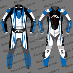 Racers Arena Hyperspeed Motorcycle Leather Race Suit Blue