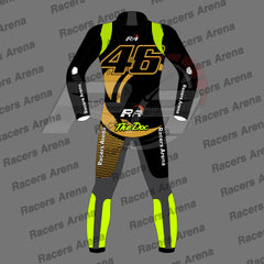 Valentino Rossi 46th Birthday Motorcycle Leather Race Suit Back