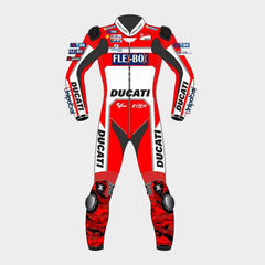 Lorenzo Ducati Motorcycle Leather Suit 2017 Back