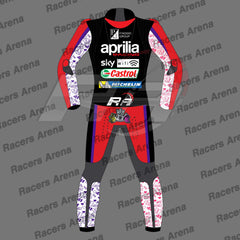 Aleix Espargaro Aprilia MotoGP 2022 Motorcycle Leather Racing Suit Back