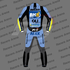 Alex Marquez Ducati Gresini MotoGP 2026 Motorcycle Leather Race Suit Back