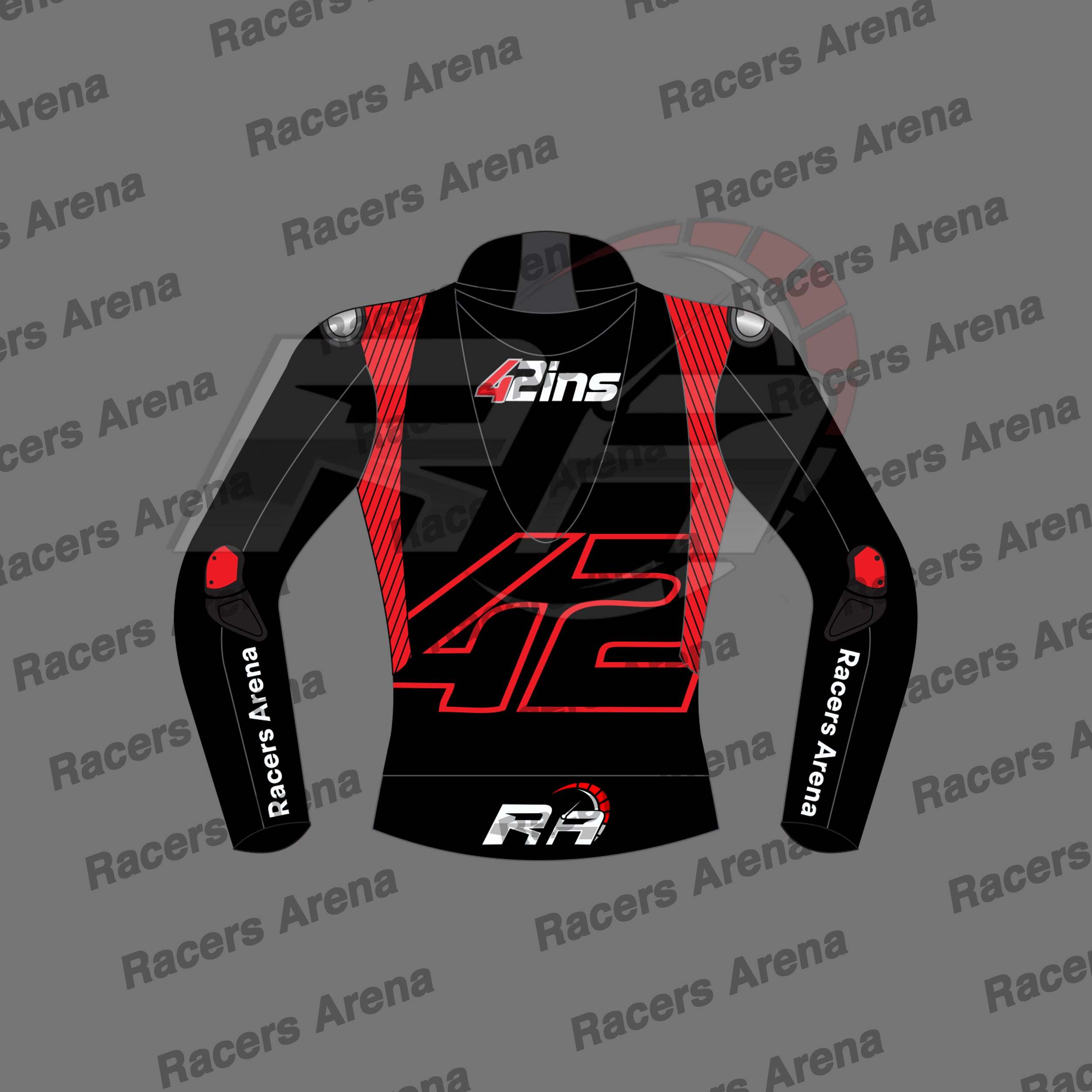 Alex Rins LCR Honda 2023 Winter Test Motorcycle Leather Racing Jacket Back