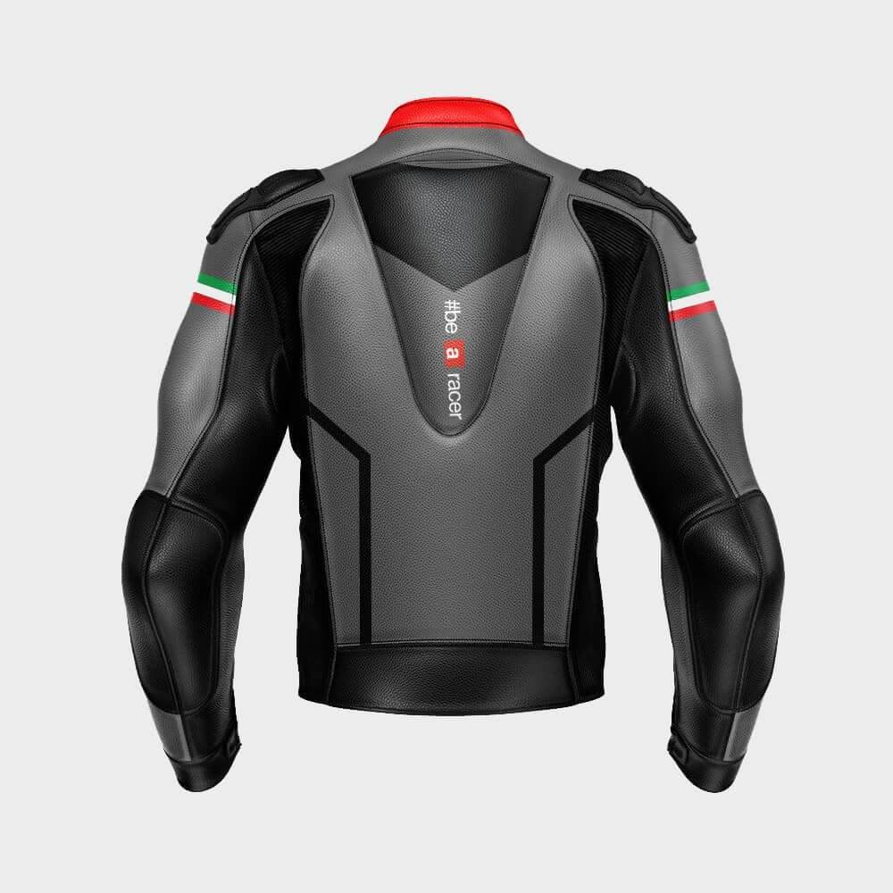Aprilia racing Max Italia motorcycle leather biker Jacket 2021 Back