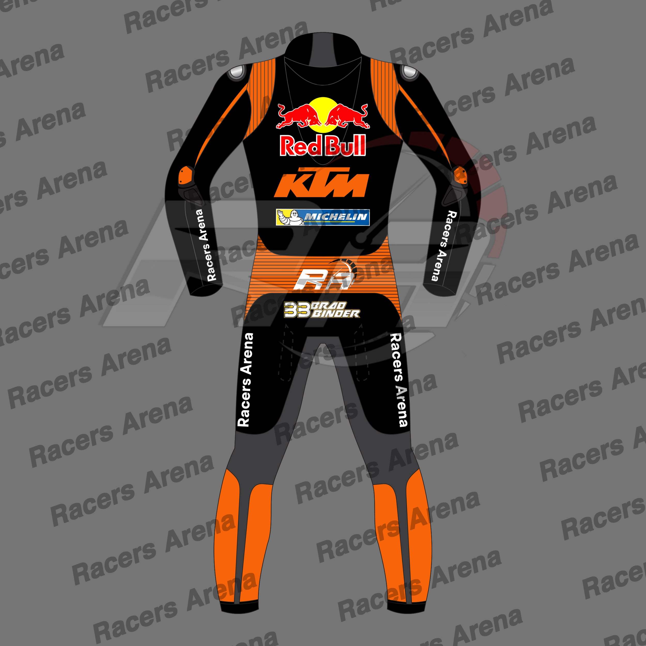 Bard Binder KTM MOTOGP 2024 Motorcycle Leather Race Suit Back