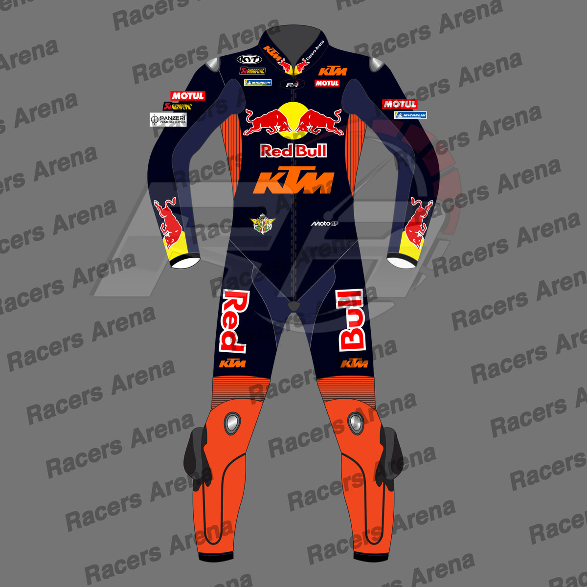 Enea Bastianini Red Bull KTM MotoGP 2026 Motorcycle Race Leather Suit Front