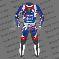 Fabio Quartararo Le Mans Yamaha 2025 Motorcycle Leather Race Suit Back