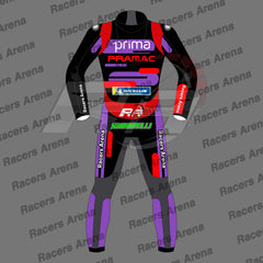 Franco Morbidelli 2024 Ducati Pramac Motorcycle Leather Racing Suit Back