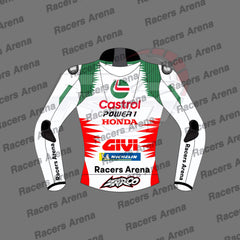 Johann Zarco Honda Castrol MotoGP 2024 Motorbike Leather Race Jacket Back