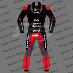 Maverick Vinales Aprilia 2024 MOTOGP Motorcycle Leather Race Suit Back