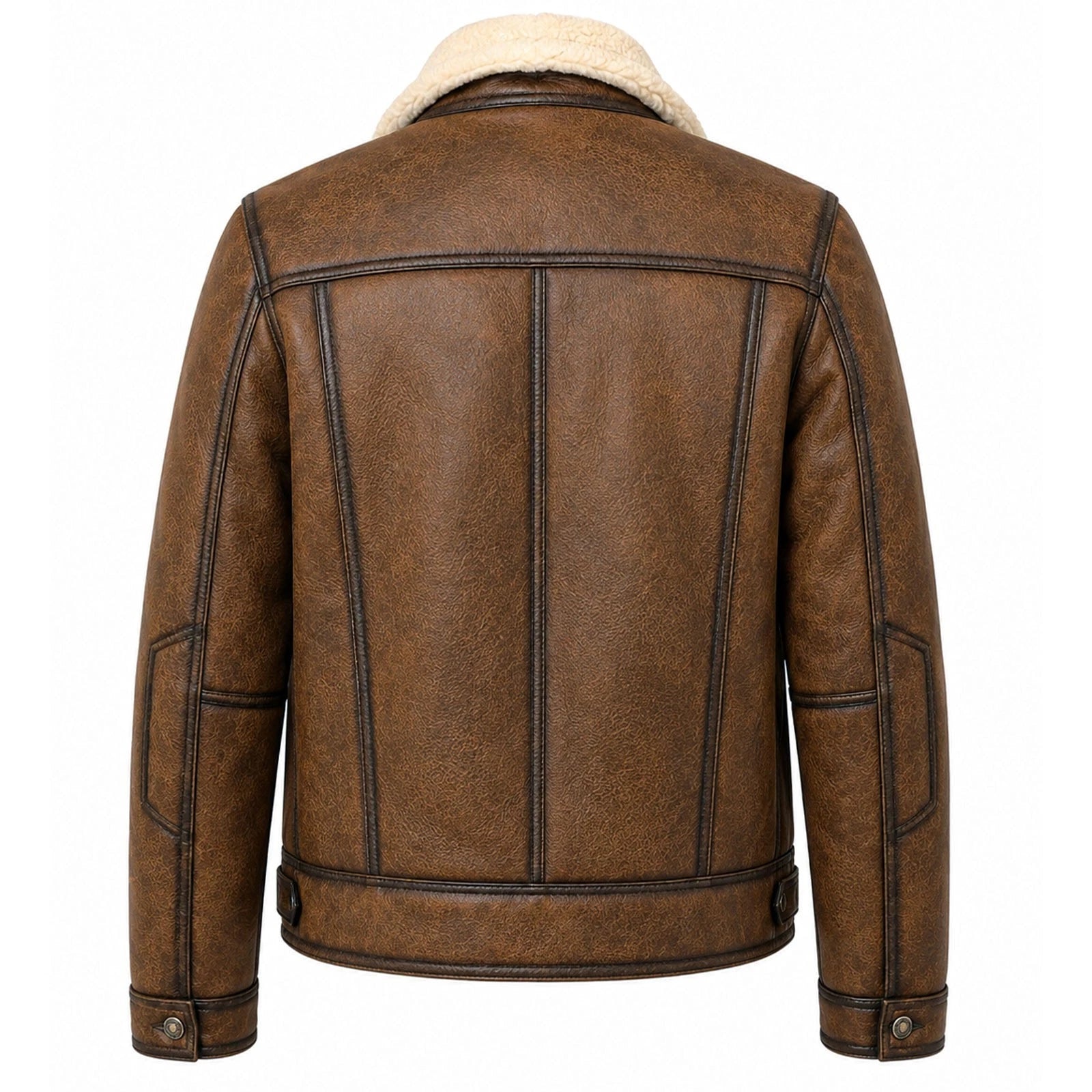 Men’s B3 Sheepskin Aviator Jacket – Shearling Fur Leather Duffle Coat