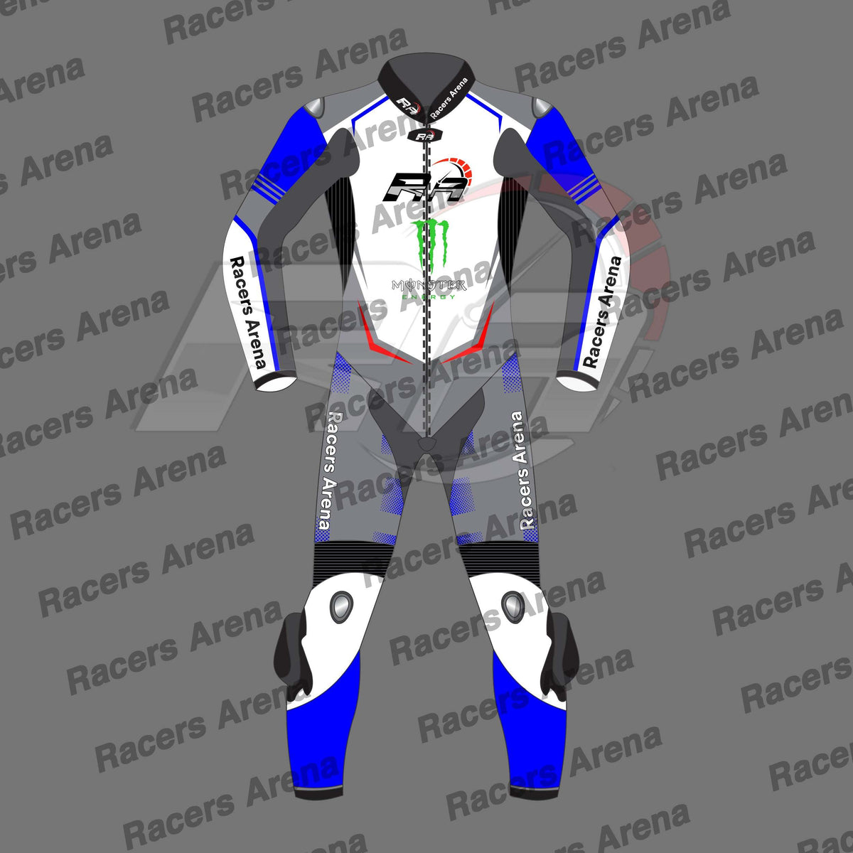 Racers Arena TrackForge Monster Energy Motorcycle Suit Front